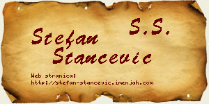 Stefan Stančević vizit kartica
